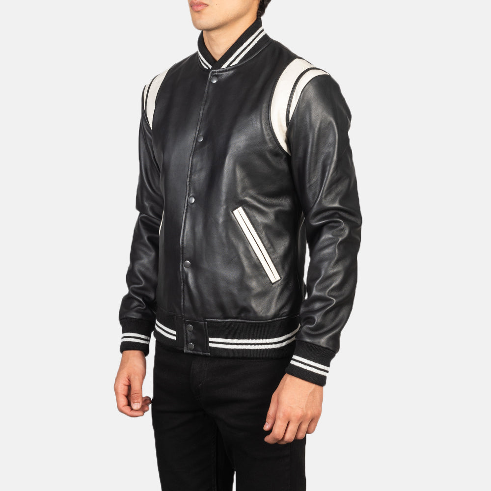 Dantee Leather Varsity Jacket