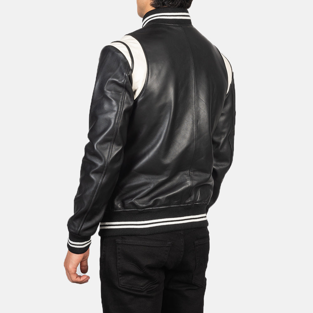 Dantee Leather Varsity Jacket