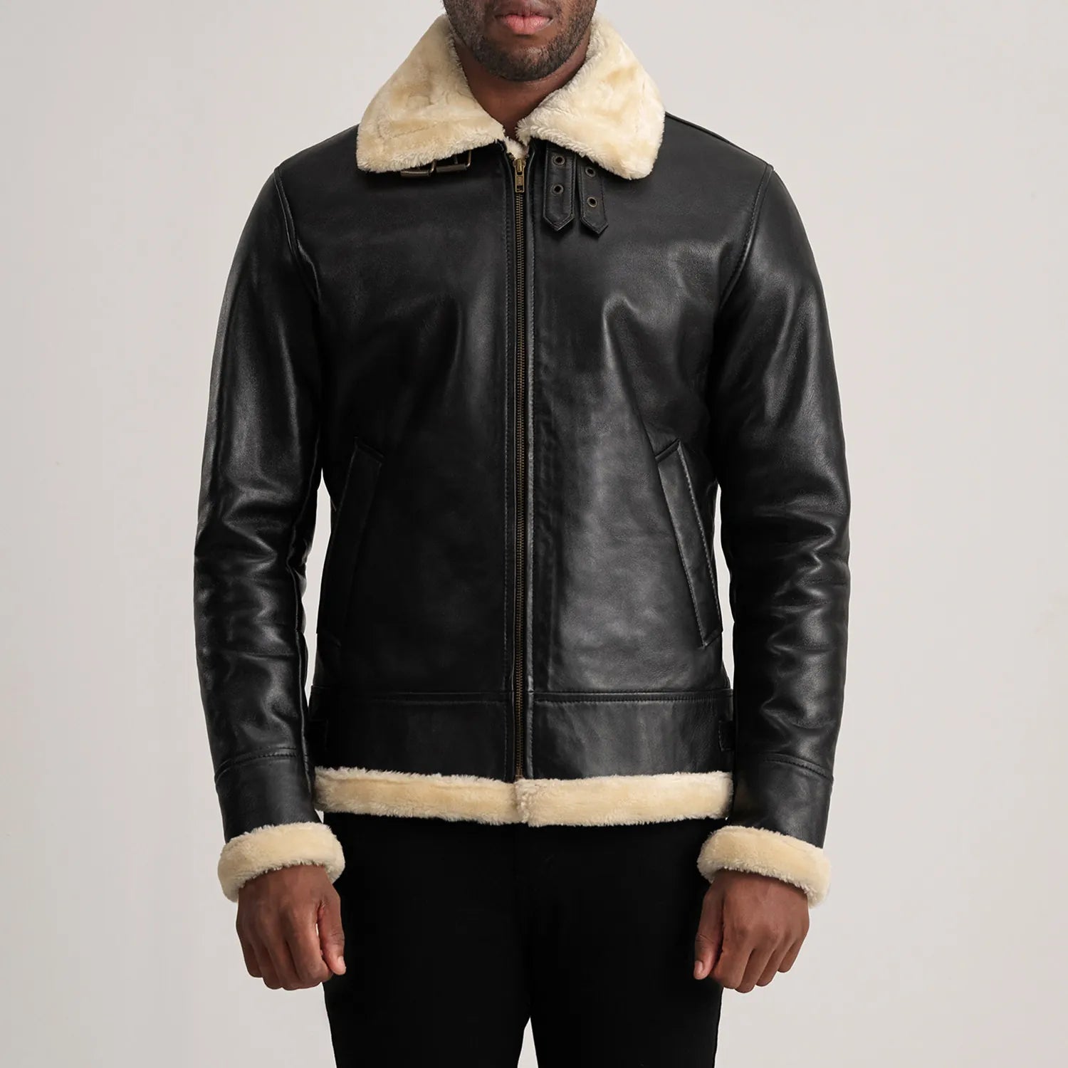 Francis B-3 Leather Bomber Jacket