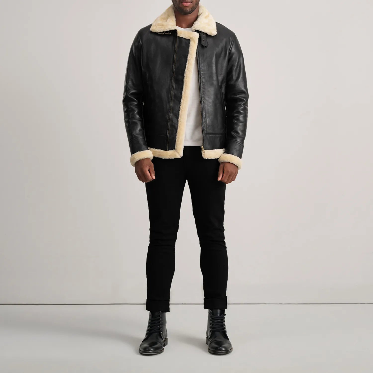 Francis B-3 Leather Bomber Jacket