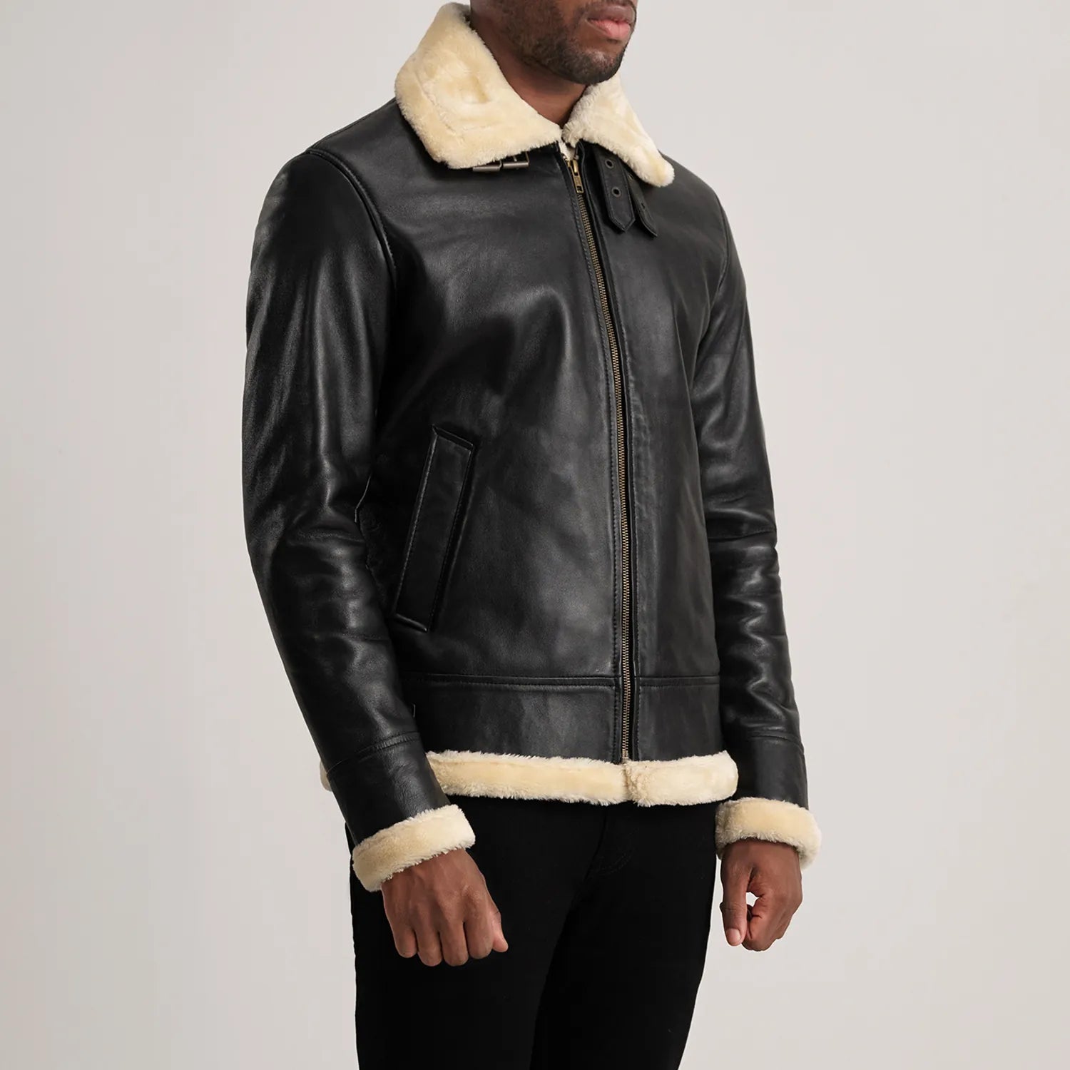Francis B-3 Leather Bomber Jacket