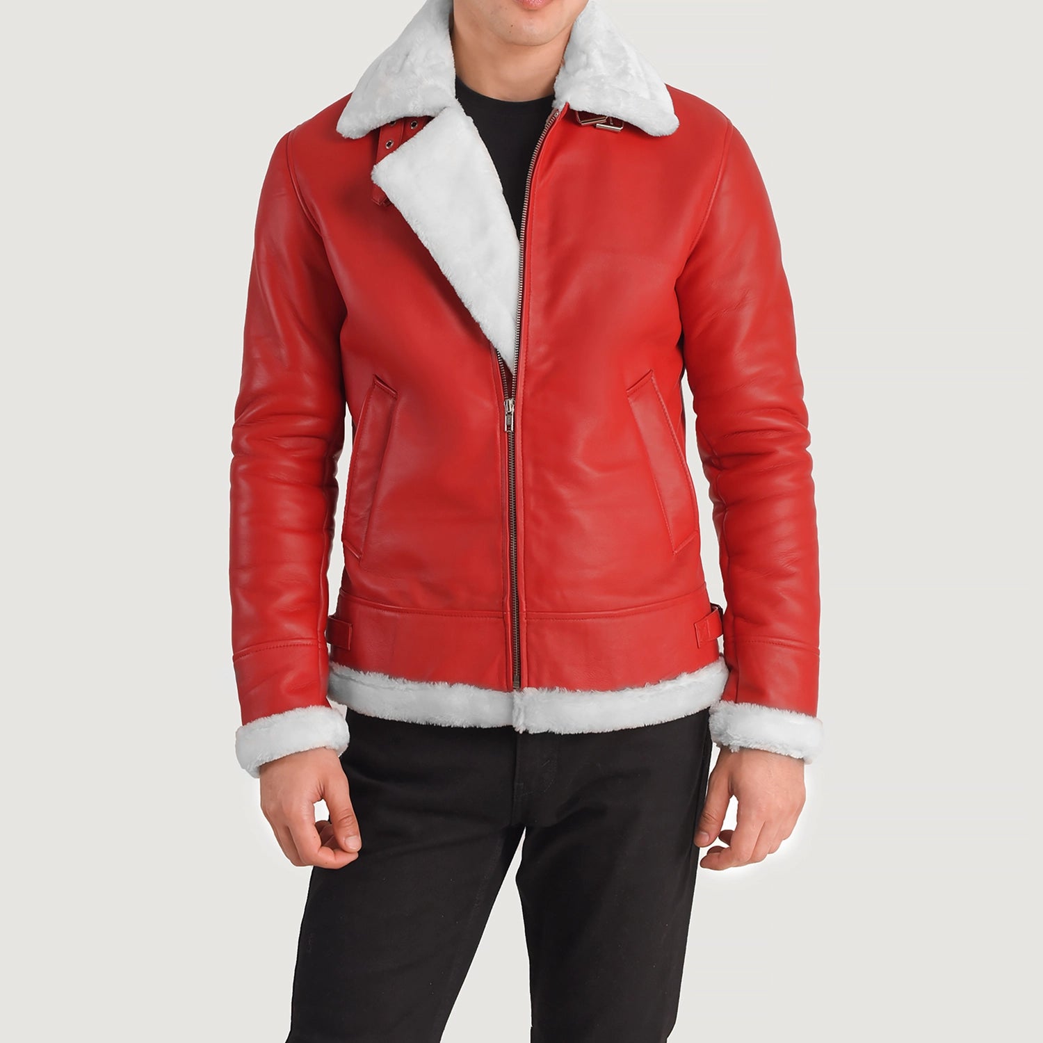 Francis B-3 Leather Bomber Jacket