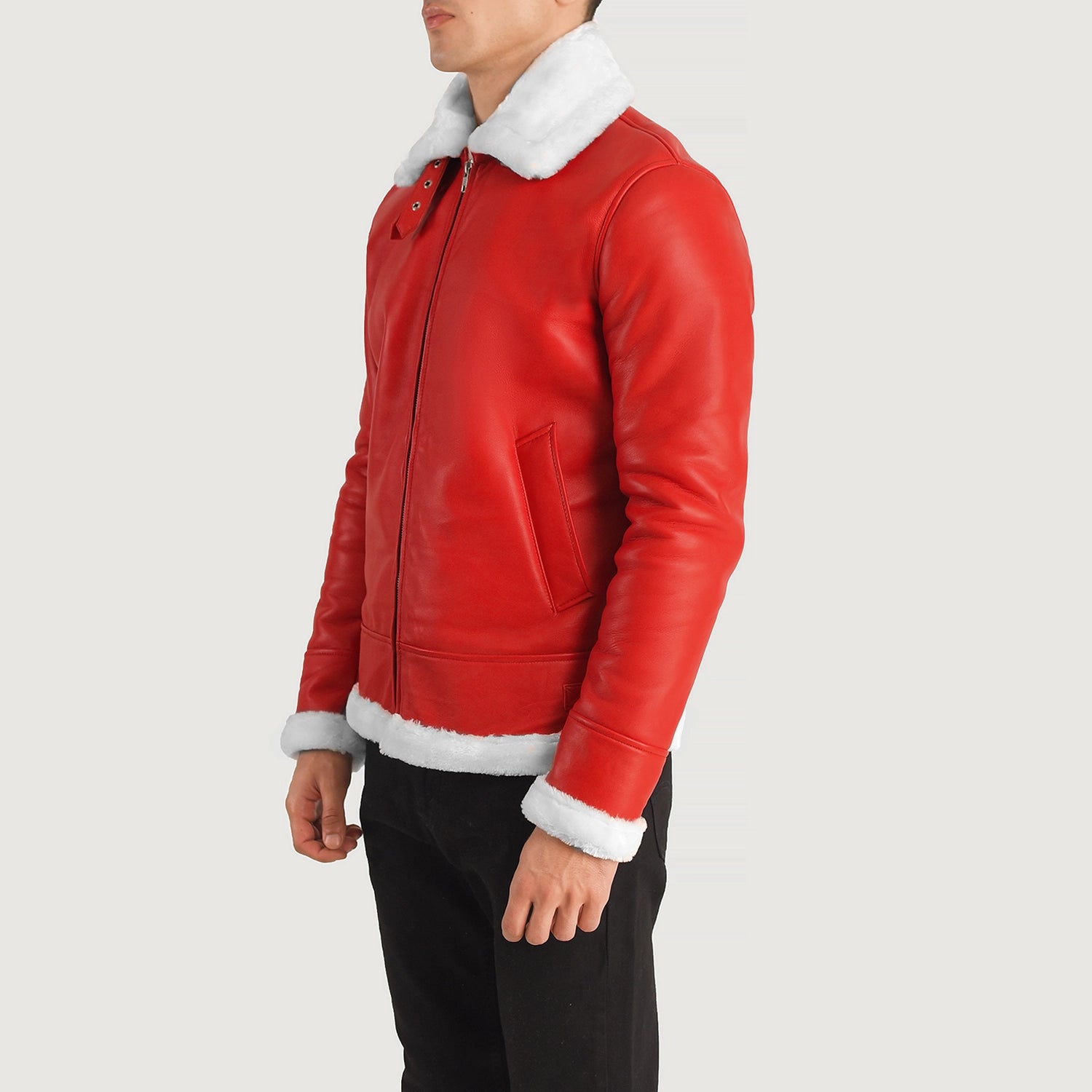 Francis B-3 Leather Bomber Jacket