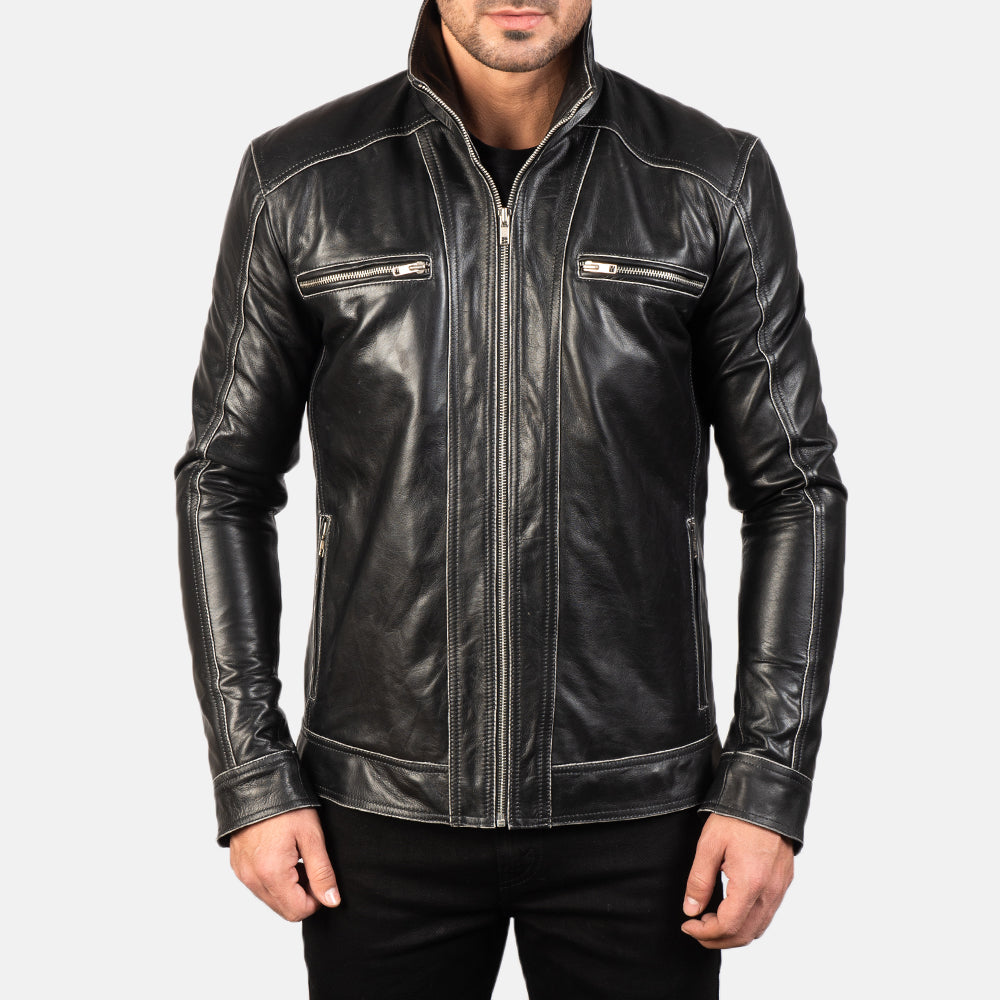 Hudson Leather Biker Jacket