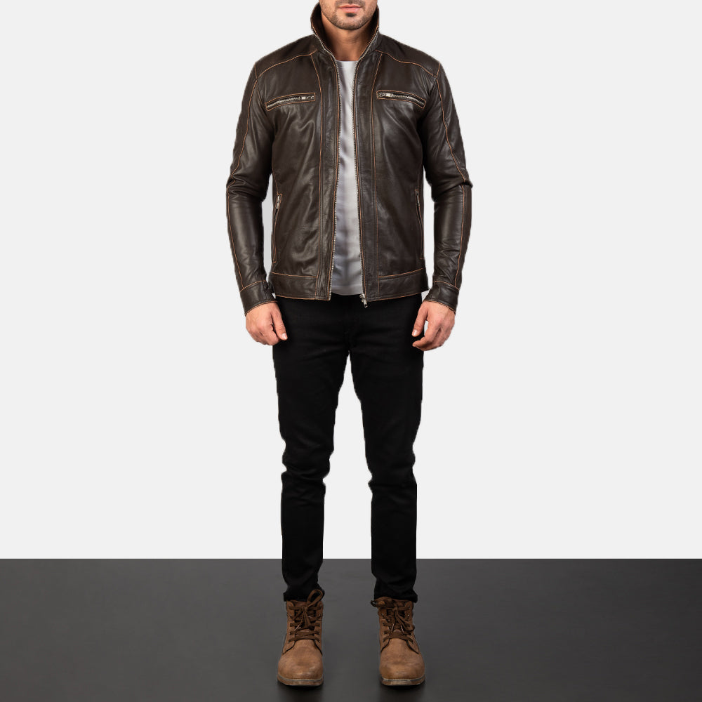 Hudson Leather Biker Jacket