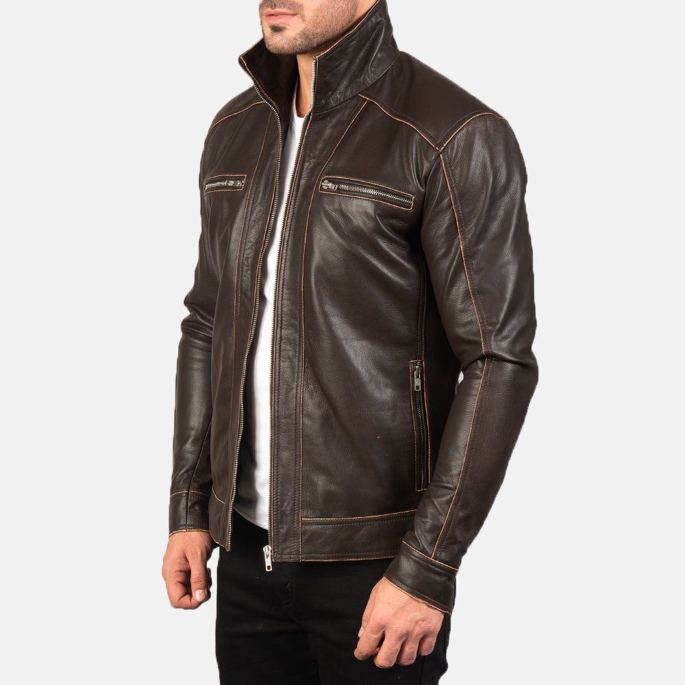 Hudson Leather Biker Jacket