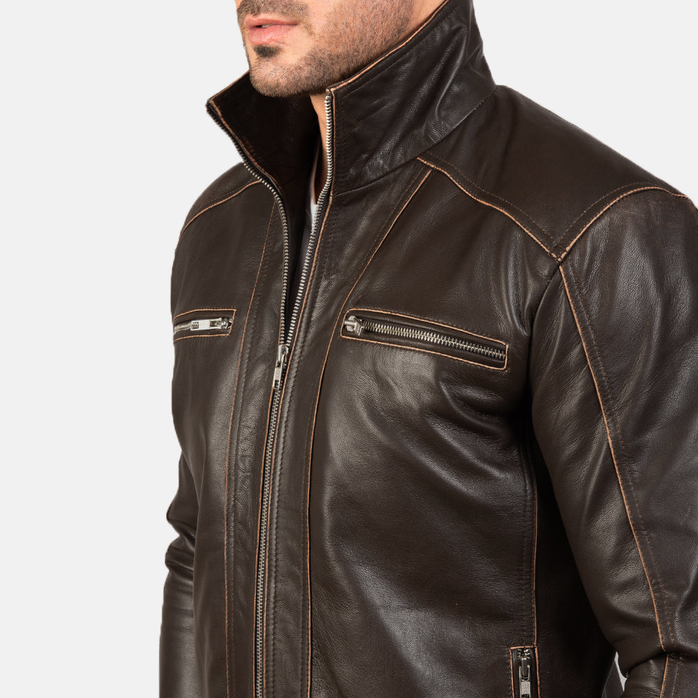 Hudson Leather Biker Jacket