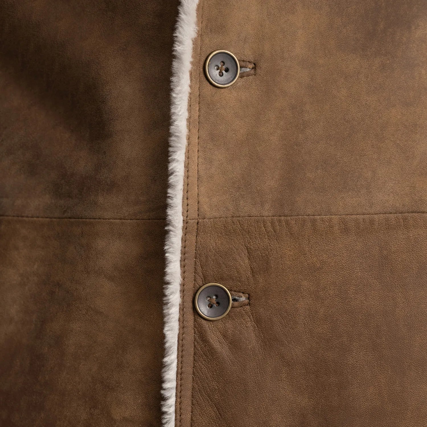 Kolby Tumbled Shearling Long Coat