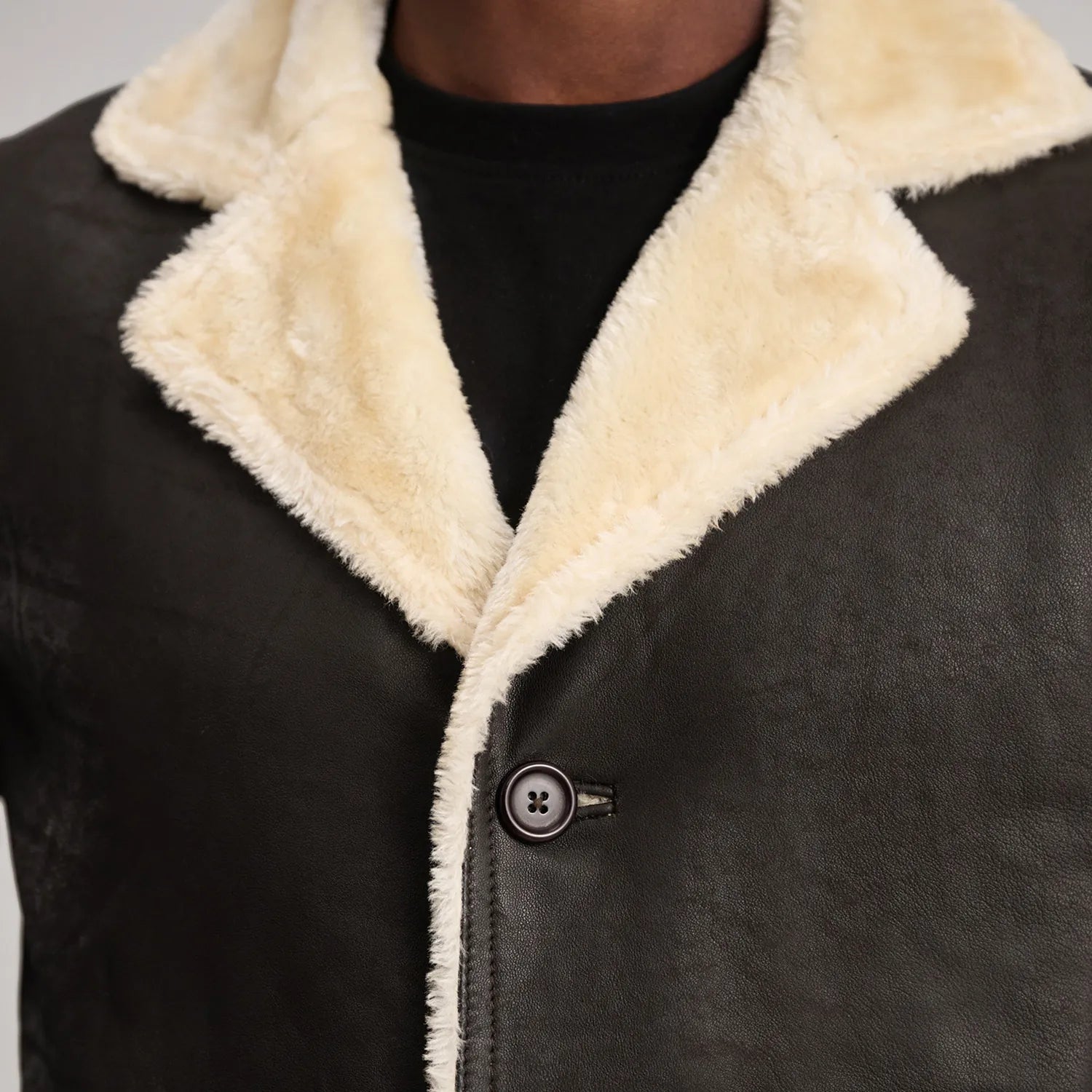 Kolby Tumbled Shearling Long Coat