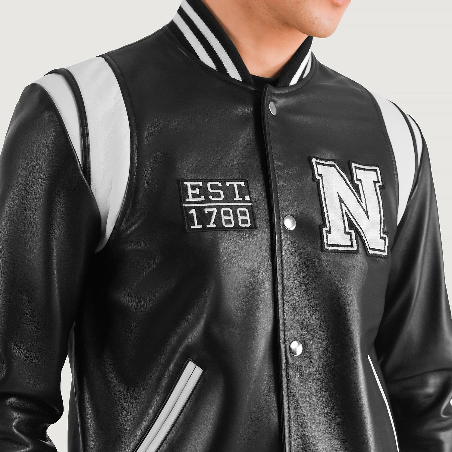 Liberte Leather Varsity Jacket