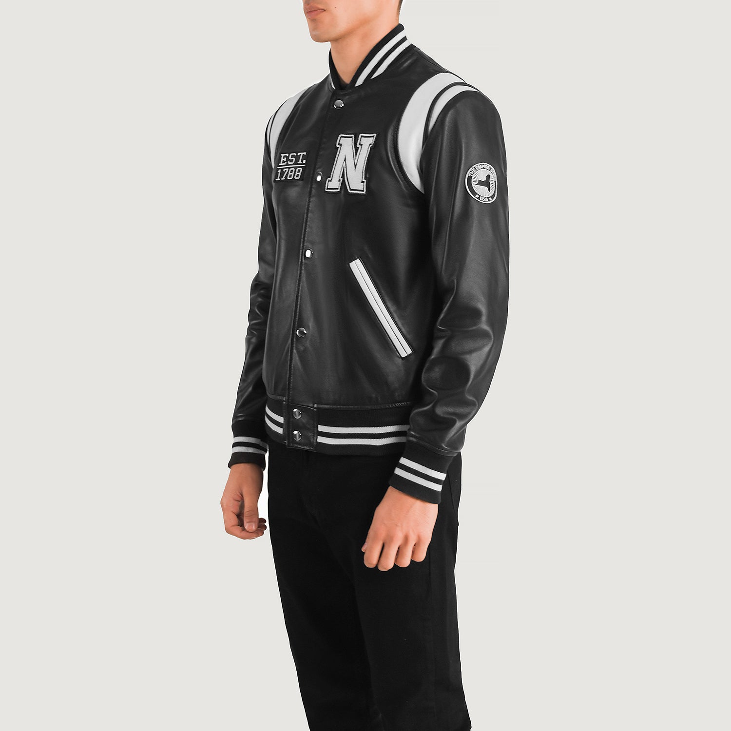 Liberte Leather Varsity Jacket
