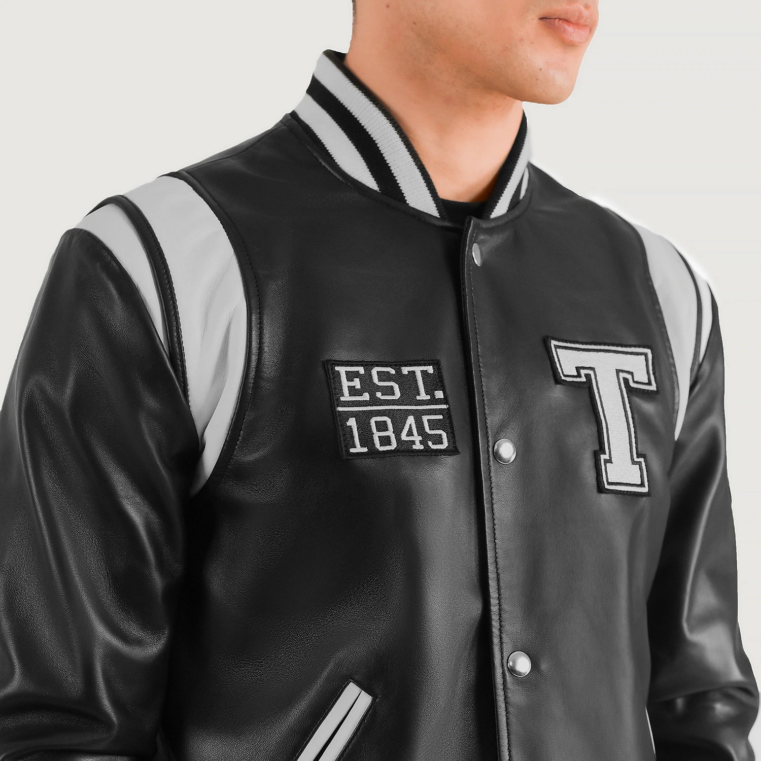 Liberte Leather Varsity Jacket