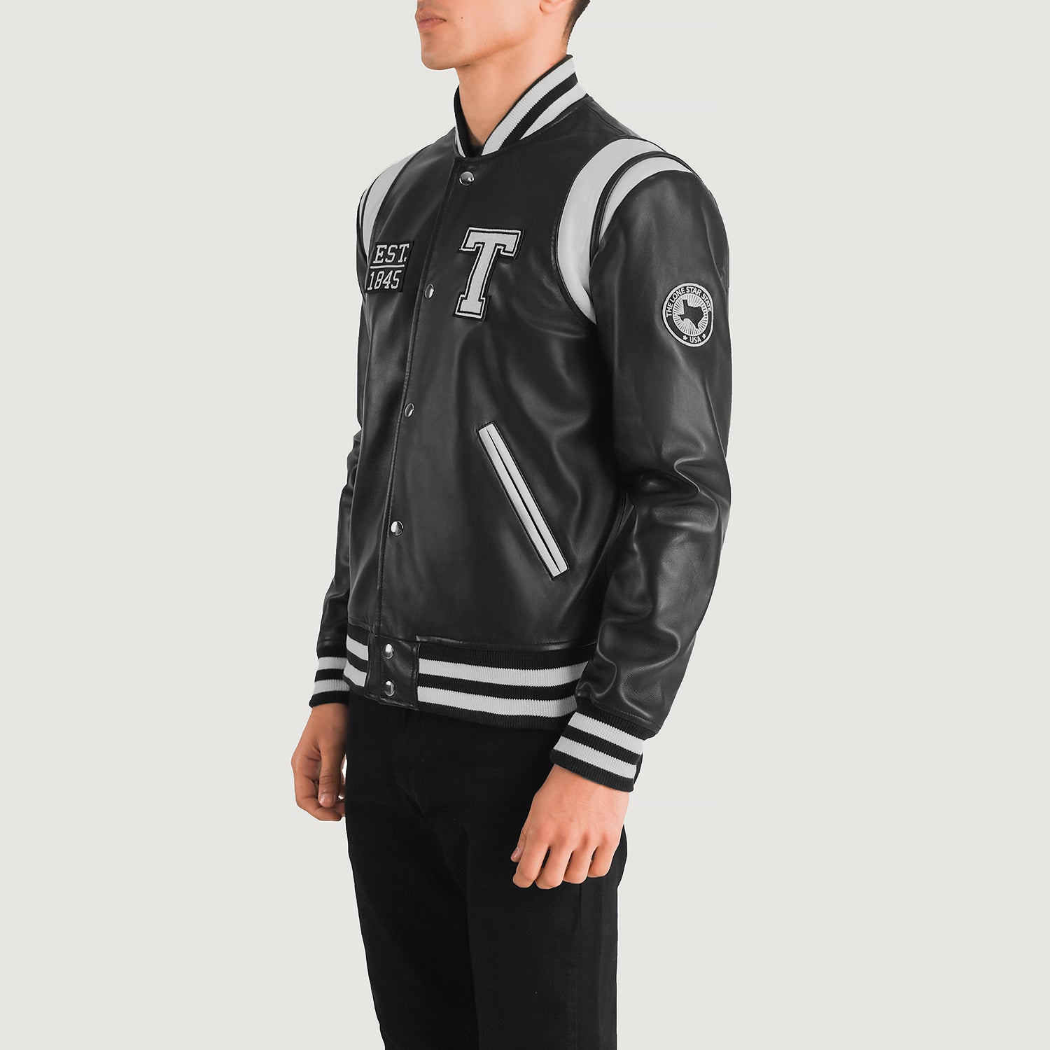 Liberte Leather Varsity Jacket