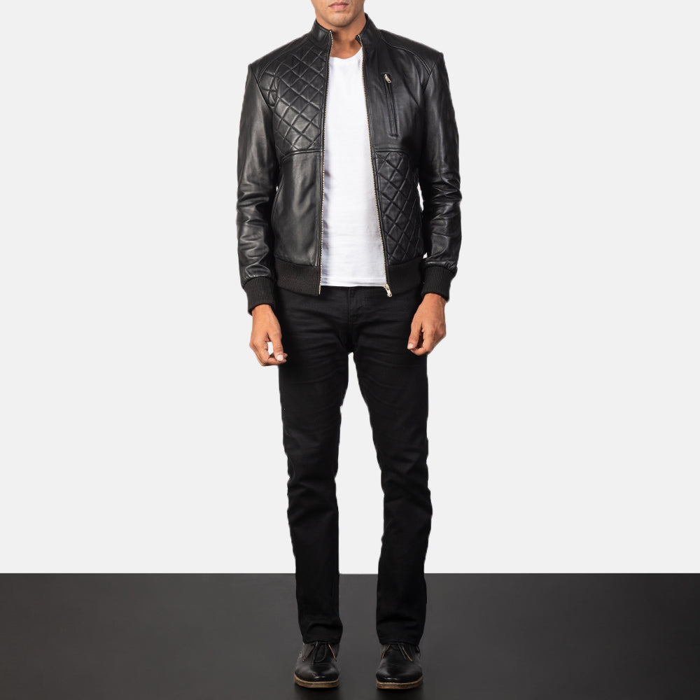 Moda Leather Bomber Jacket