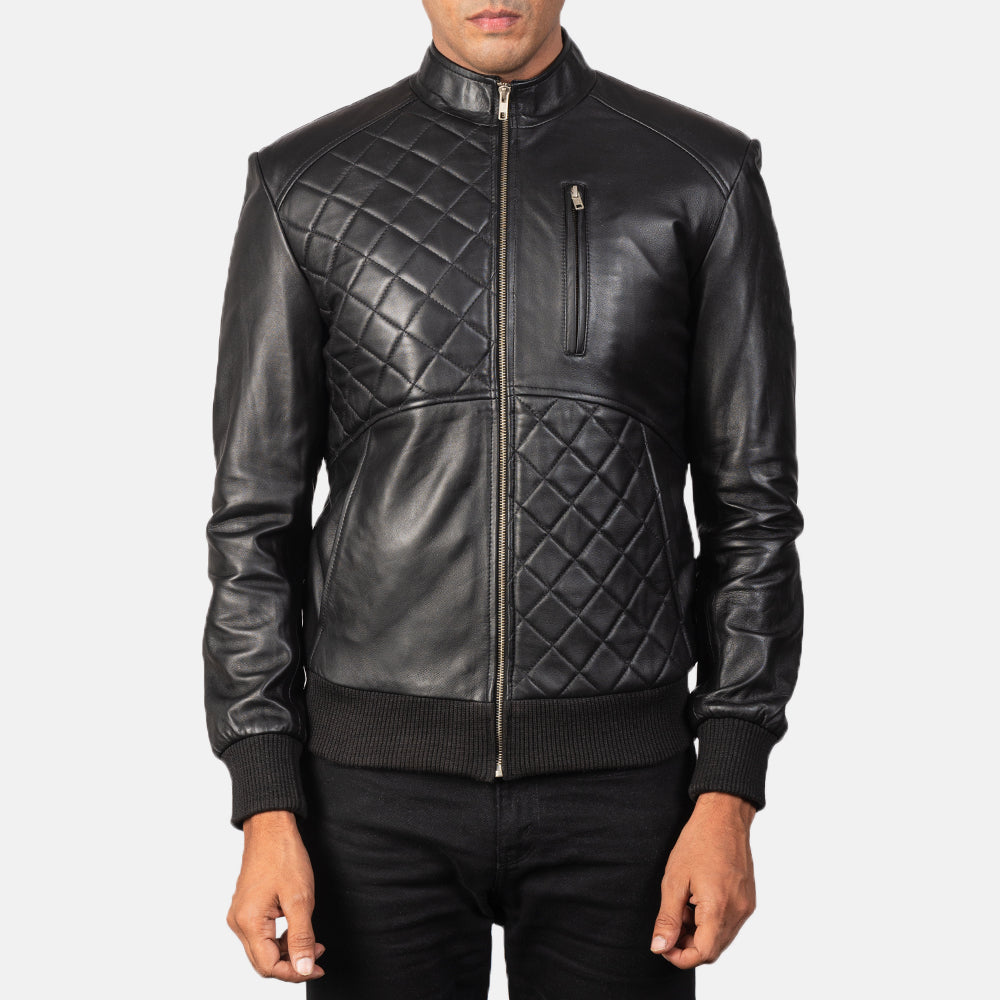 Moda Leather Bomber Jacket