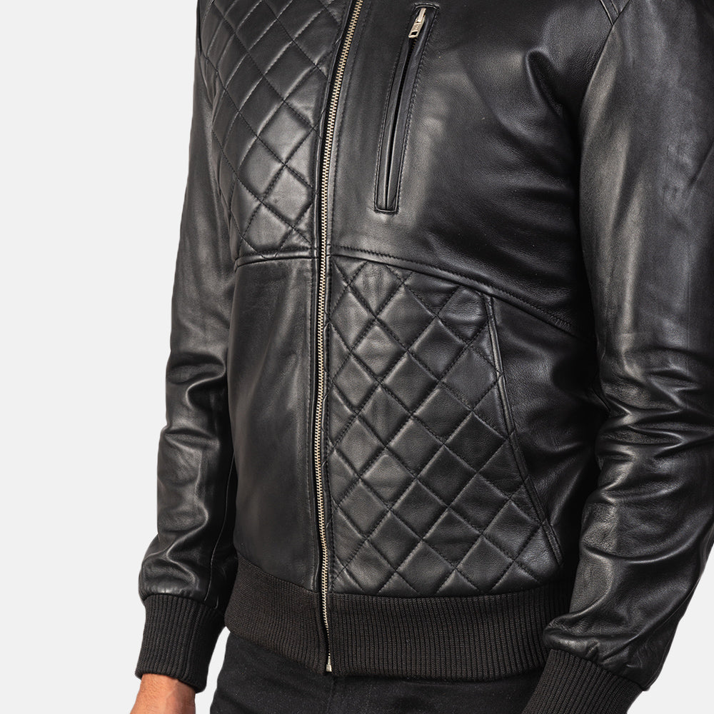 Moda Leather Bomber Jacket