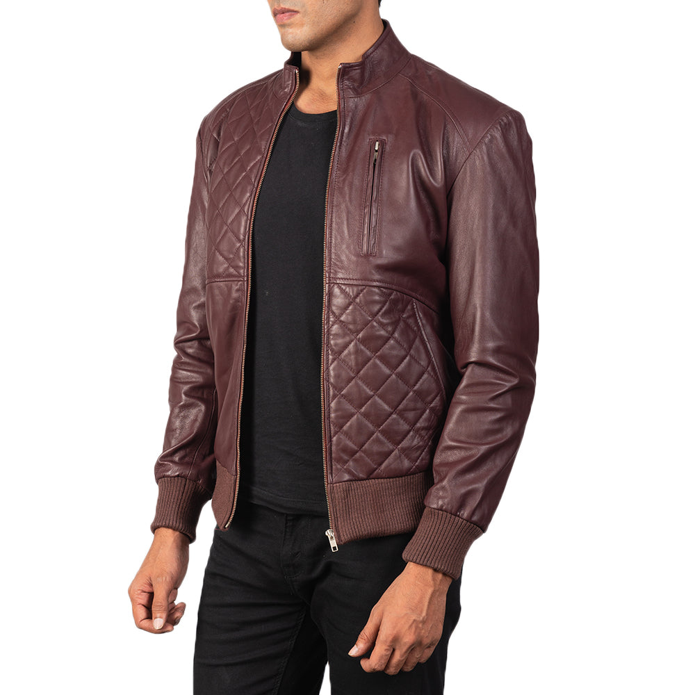 Moda Leather Bomber Jacket