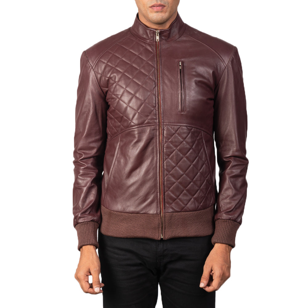 Moda Leather Bomber Jacket