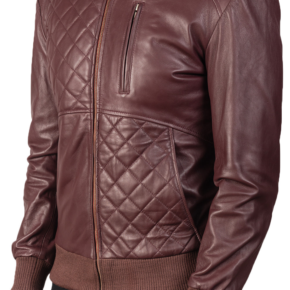 Moda Leather Bomber Jacket