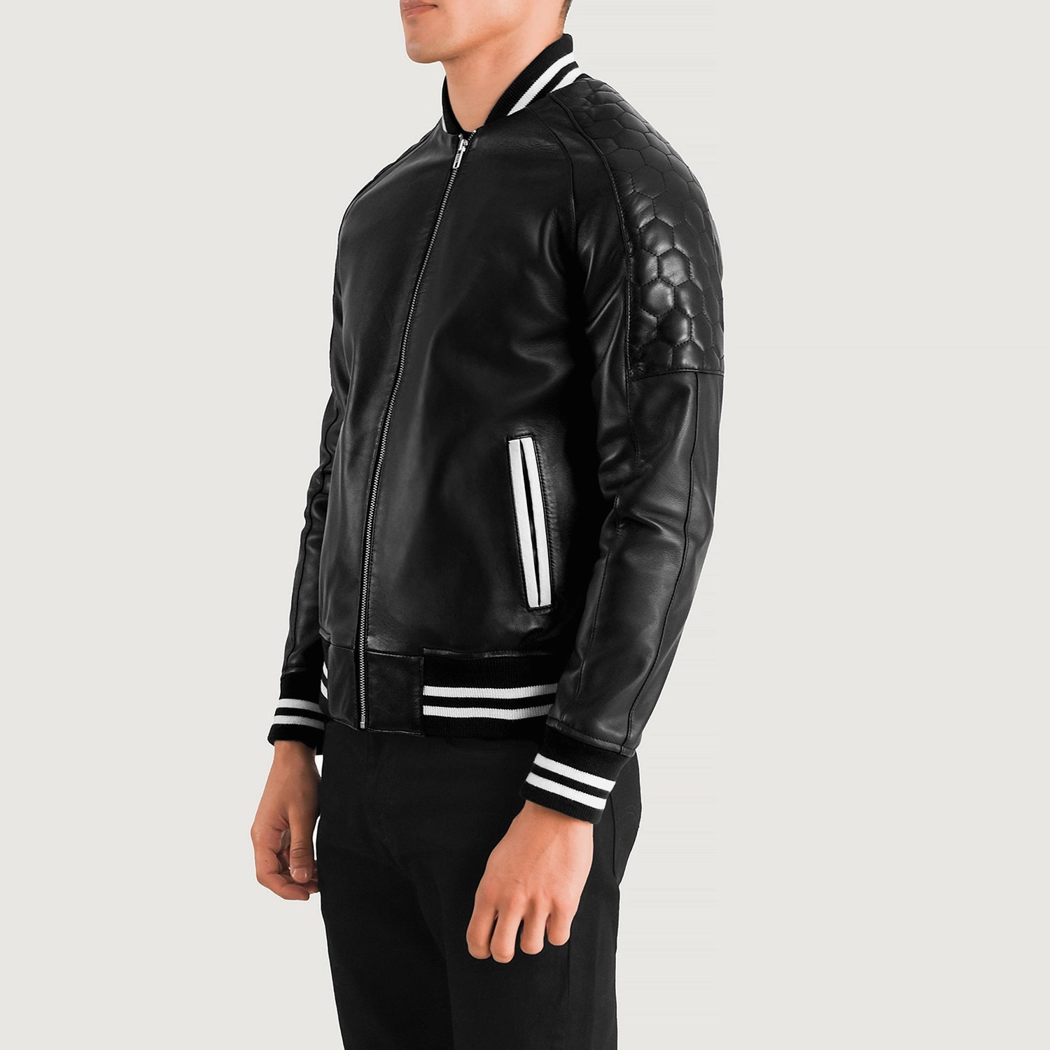 Pascal Leather Varsity Jacket