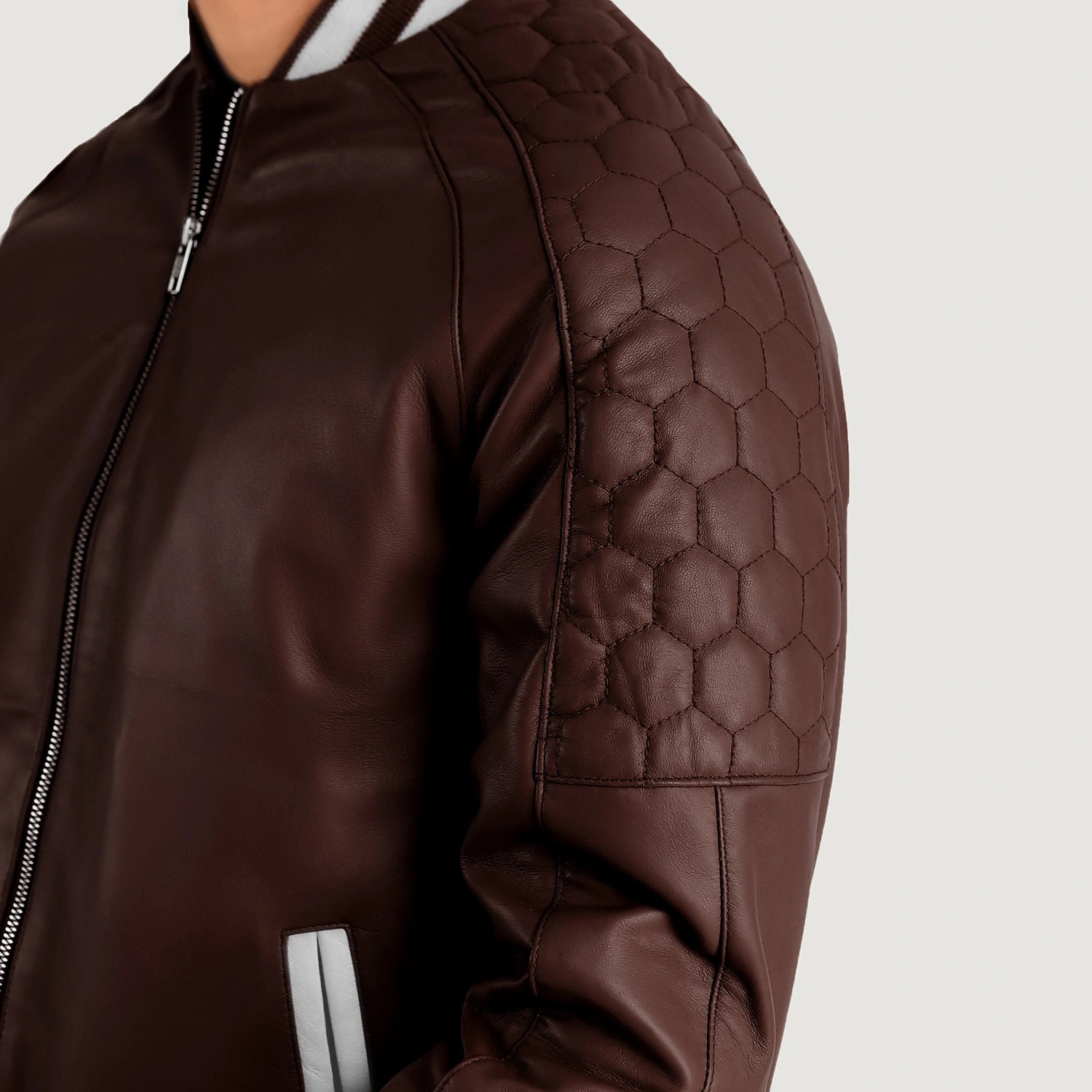 Pascal Leather Varsity Jacket
