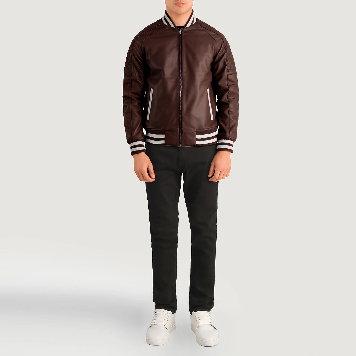 Pascal Leather Varsity Jacket