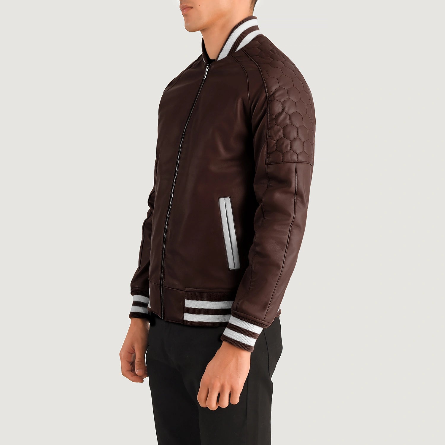 Pascal Leather Varsity Jacket