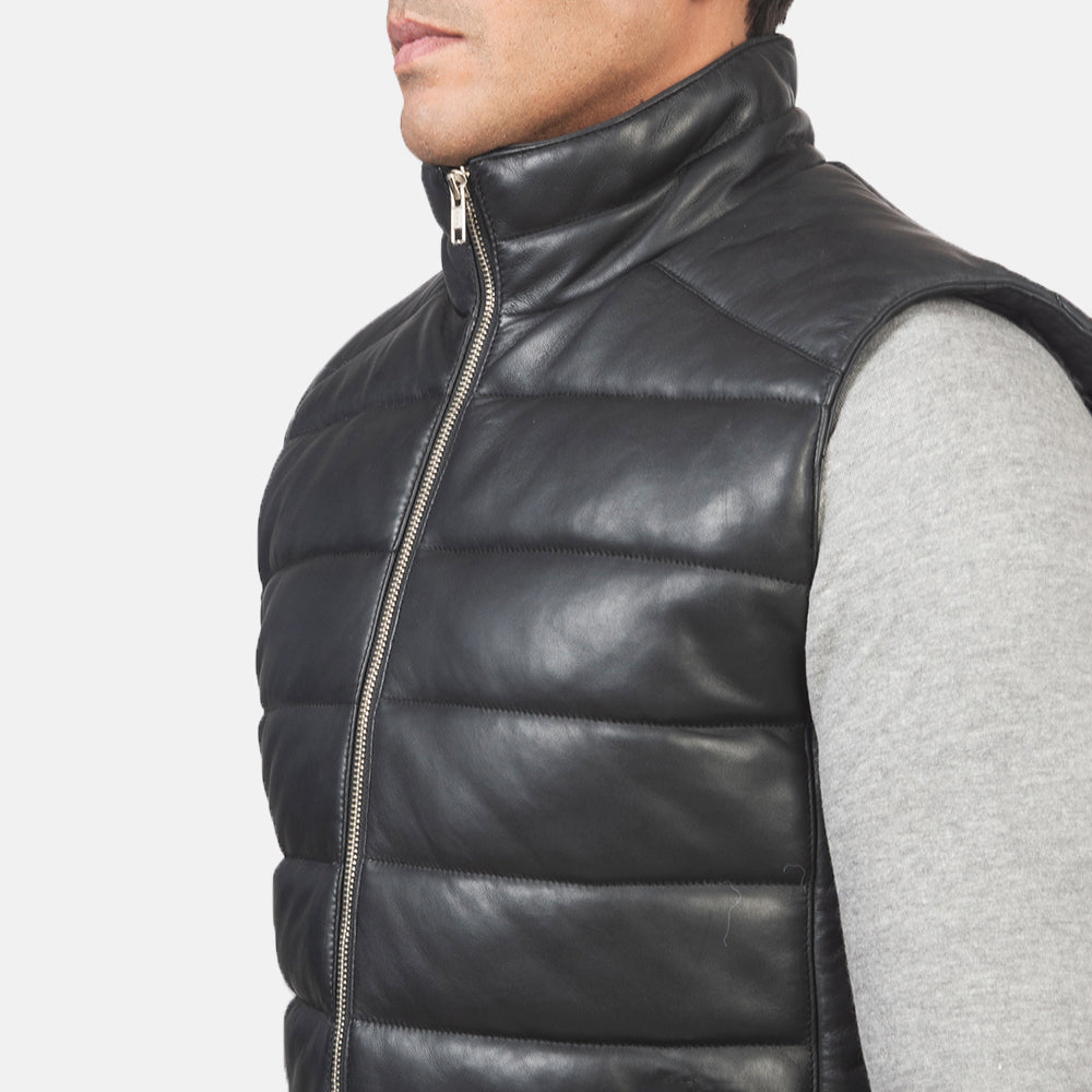 Reeves Leather Puffer Vest