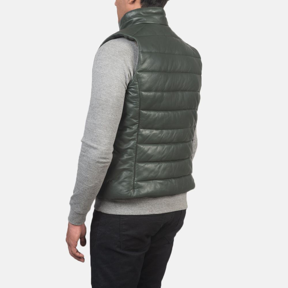 Reeves Leather Puffer Vest