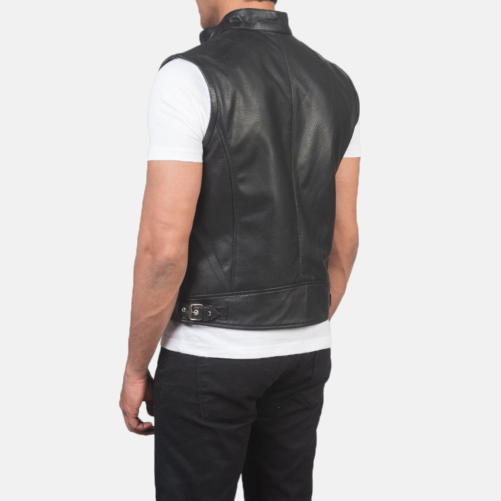 Roland Leather Biker Vest