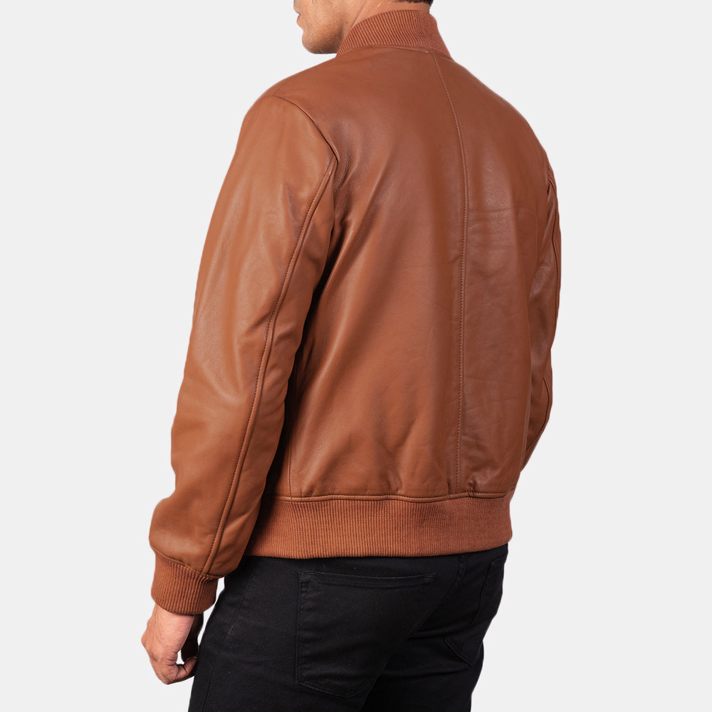 Shane Leather Bomber Jacket