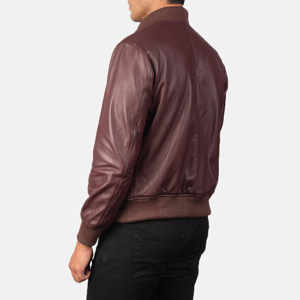 Shane Leather Bomber Jacket