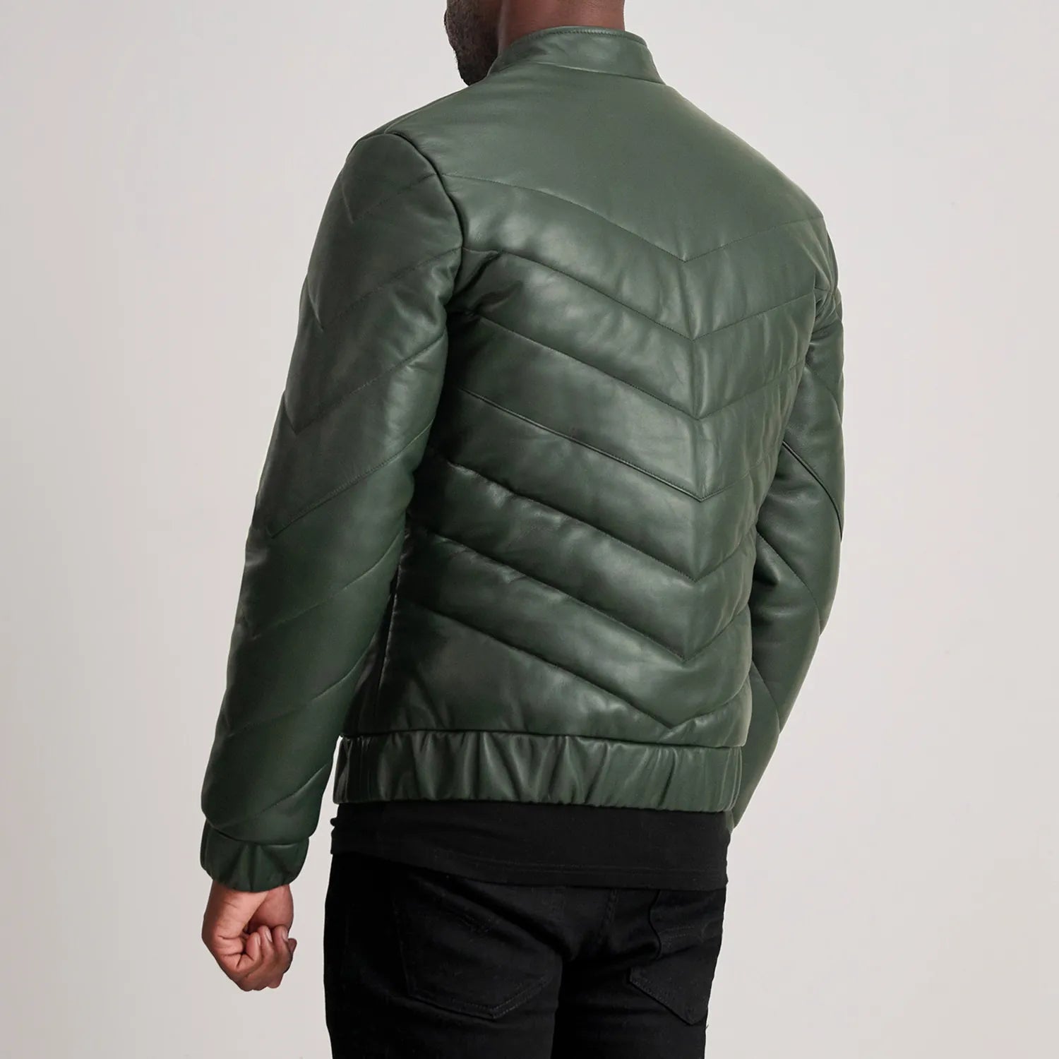 Travis Leather Puffer Jacket