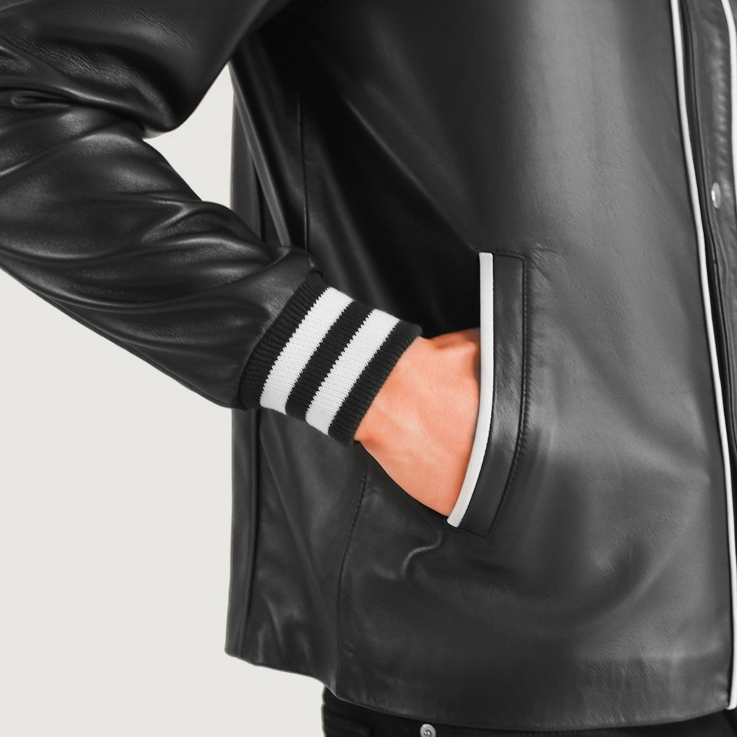 Willis Leather Varsity Jacket