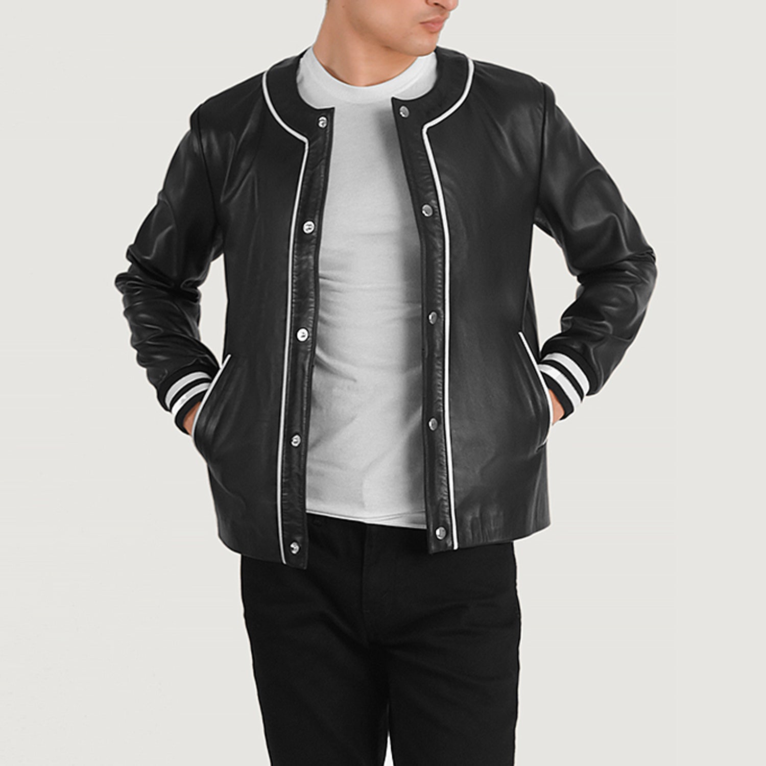 Willis Leather Varsity Jacket