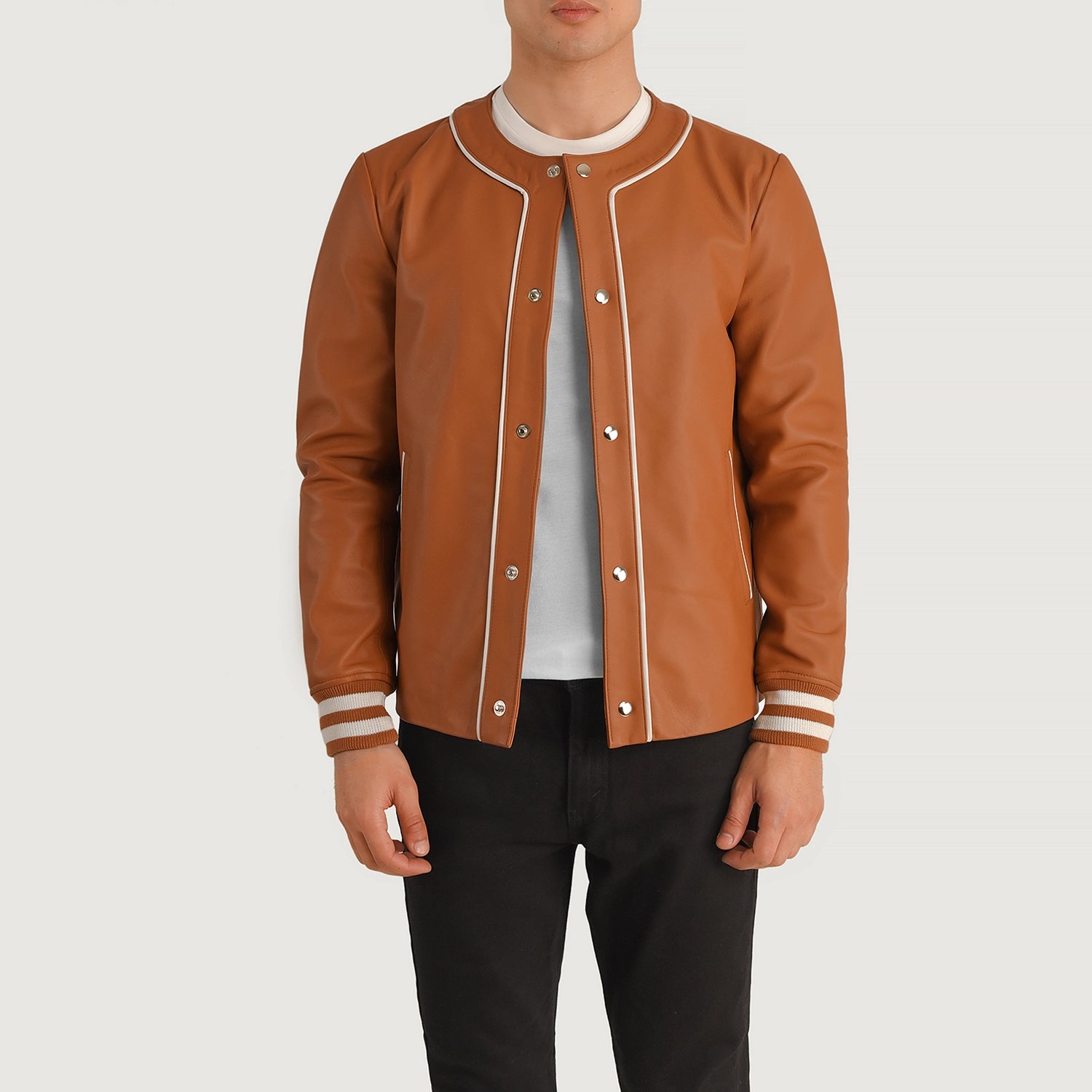 Willis Leather Varsity Jacket