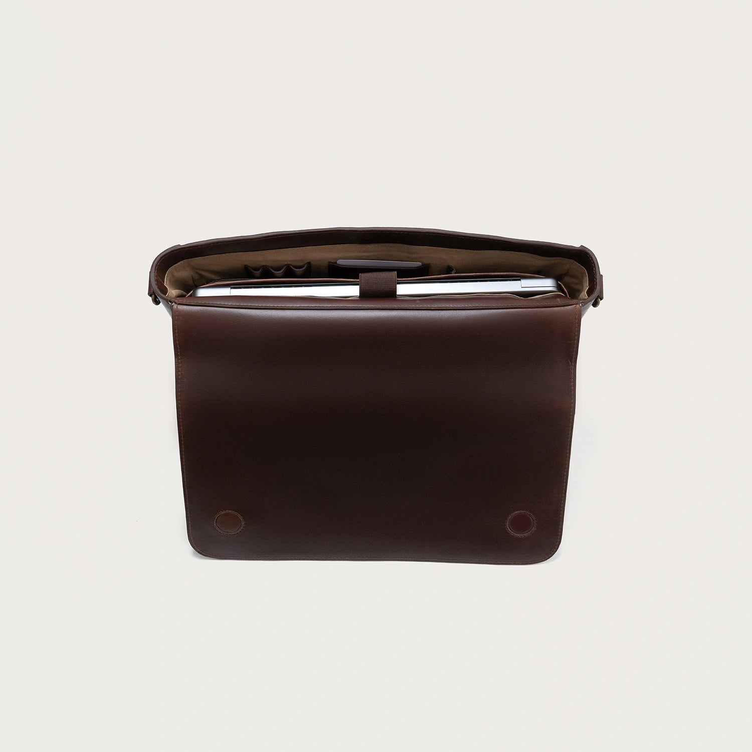 Vintage Brown Leather Messenger Bag