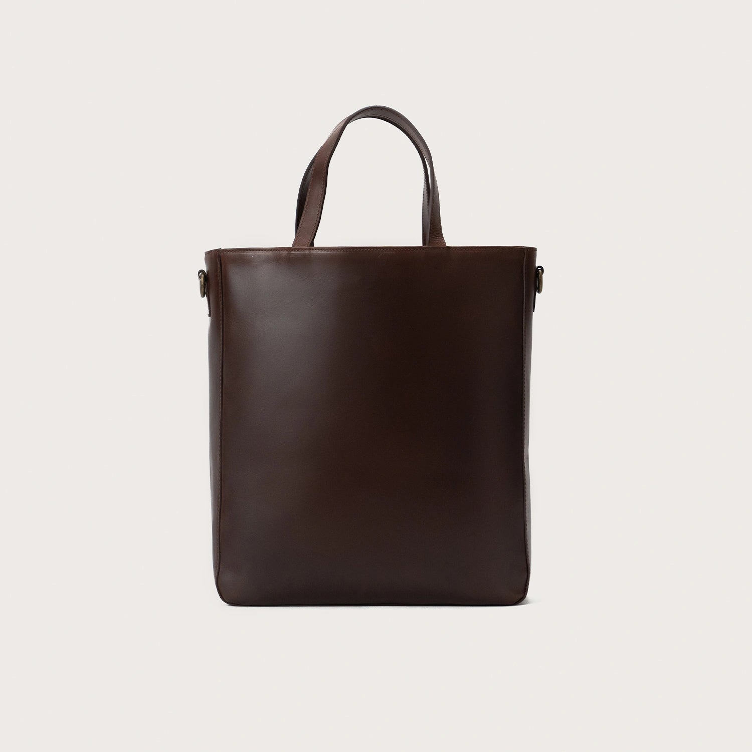 Vintage Brown Leather Tote Bag