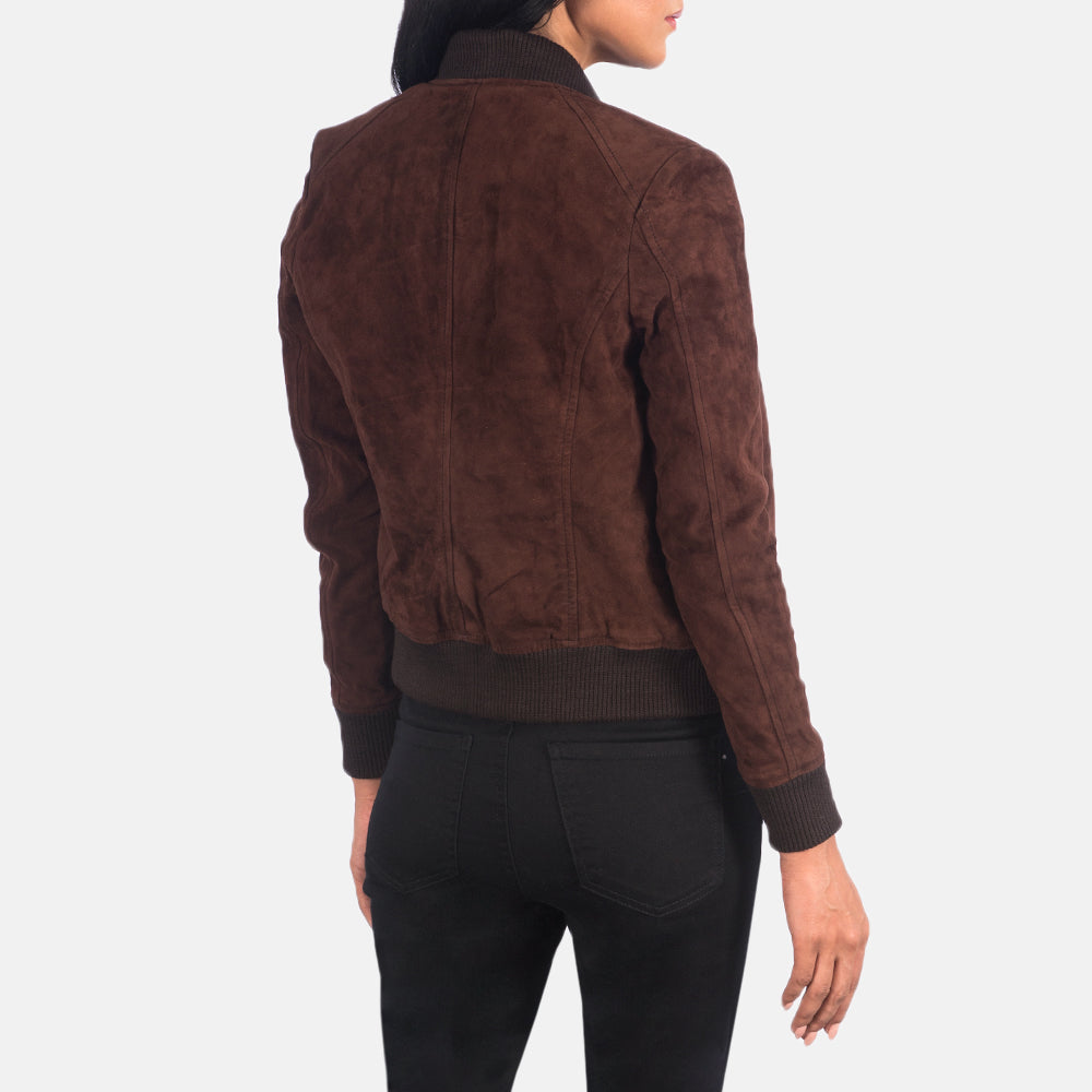Bliss Suede Bomber Leather Jacket