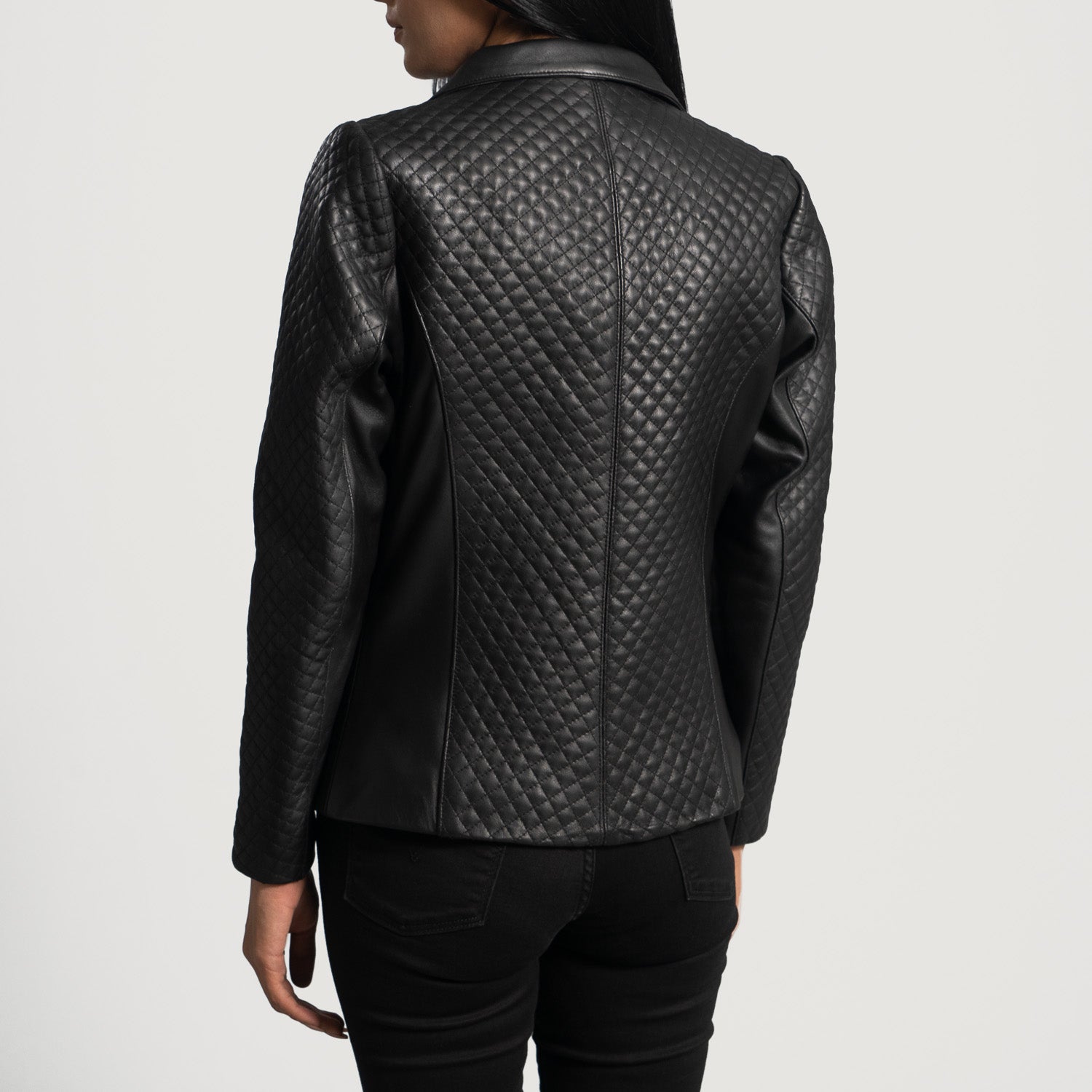 Cora Quilted Leather Blazer