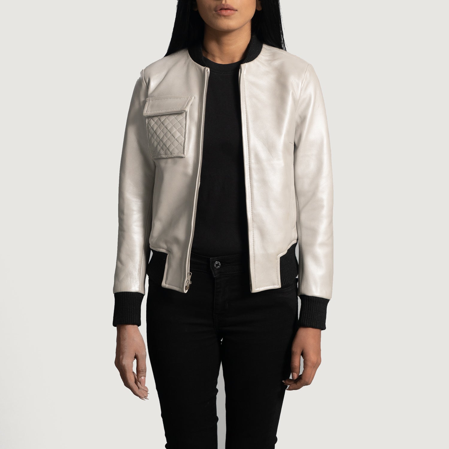 Lana Bomber Leather Jacket