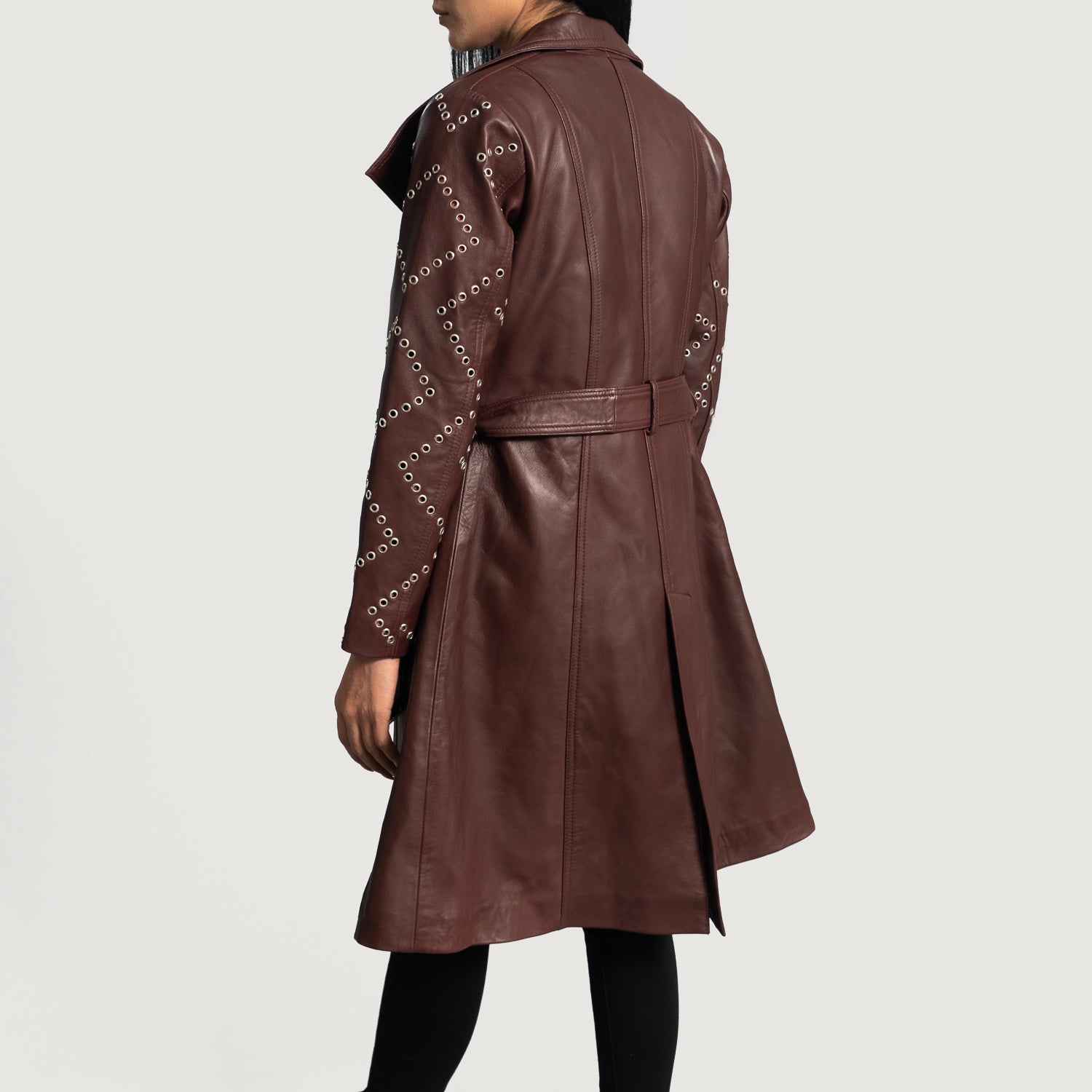 Missoni Trench Leather Long Coat For Women