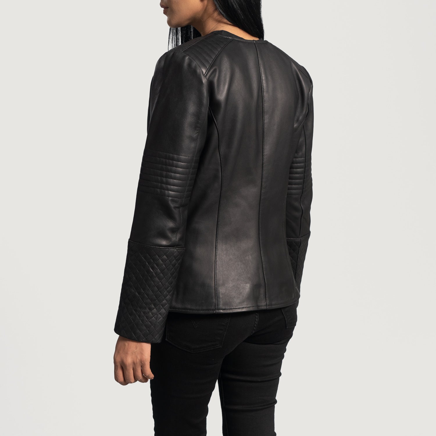 Nexi Quilted Biker Leather Jacket