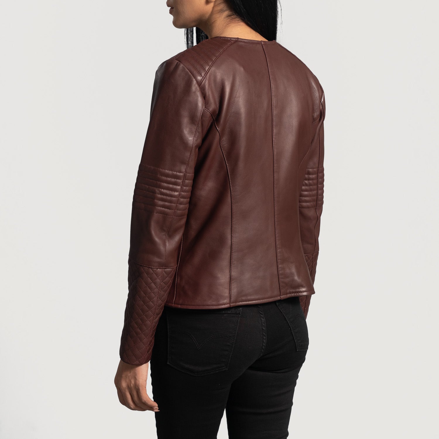 Nexi Quilted Biker Leather Jacket