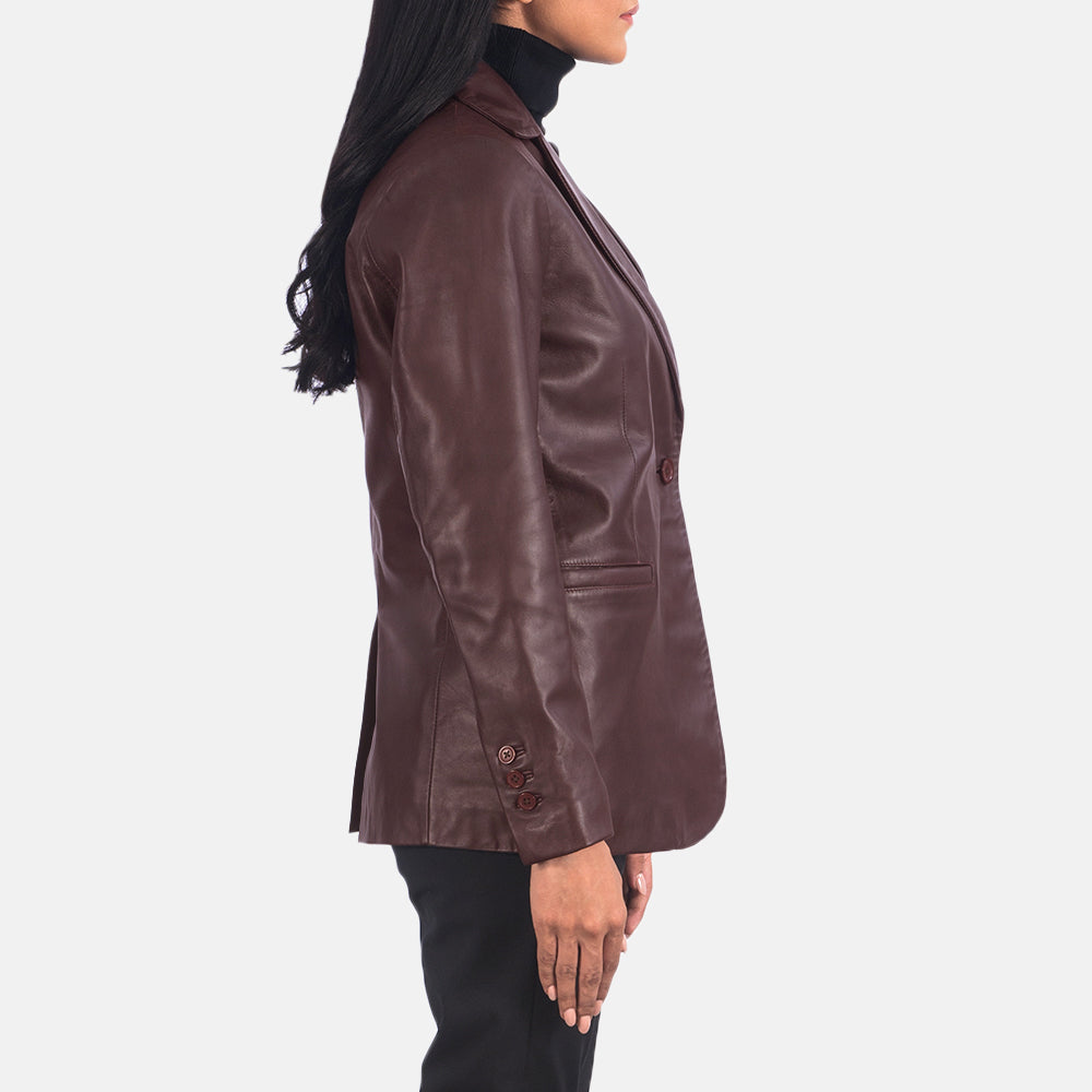 Norma Leather Blazer