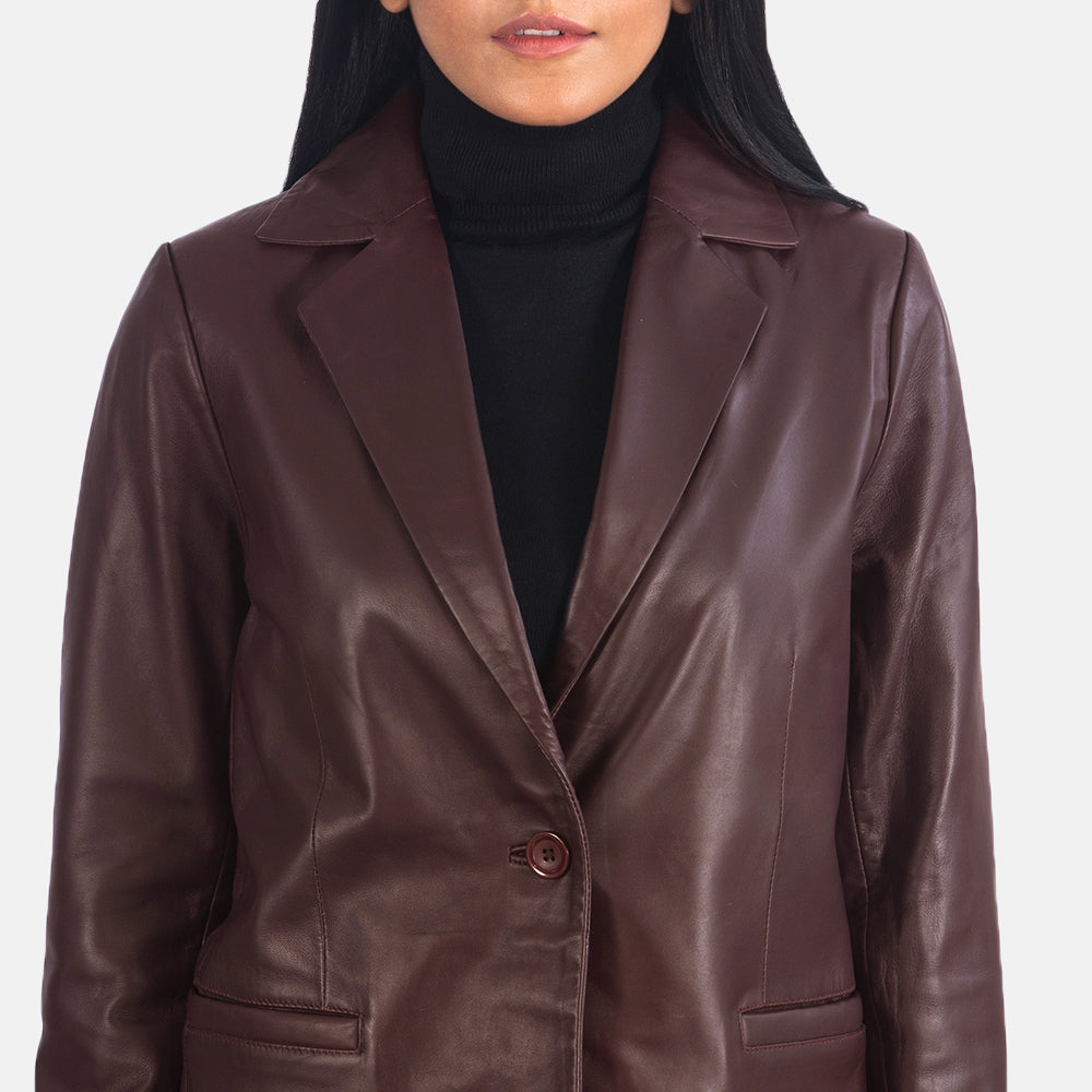 Norma Leather Blazer