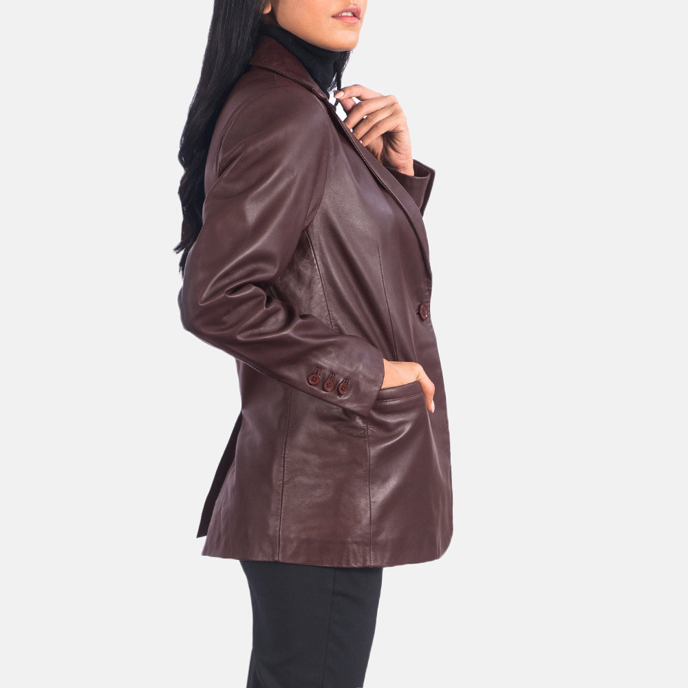 Norma Leather Blazer