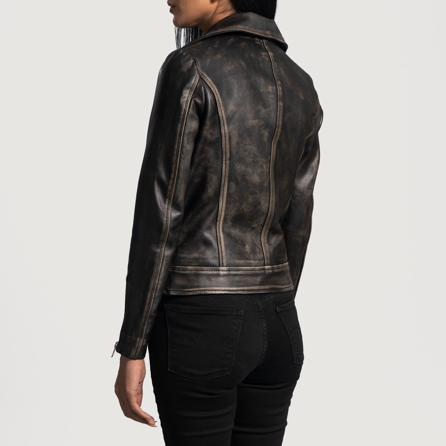 Rumy Leather Biker Jacket