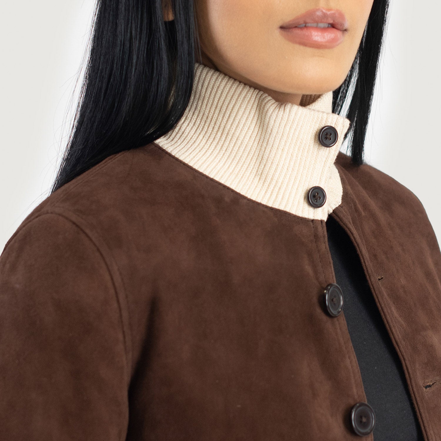 Sasha A1 Suede Bomber Leather Jacket