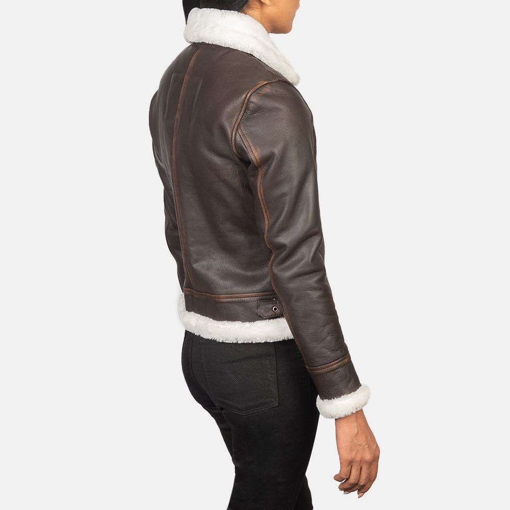 Sherilyn B-3 Bomber Leather Jacket